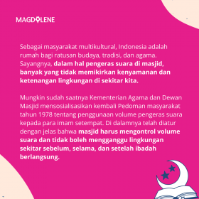 Aturan penggunaan toa masjid